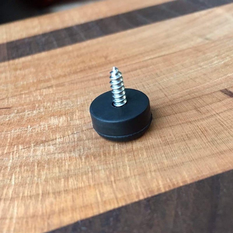 Gluposti 25 Cutting Board Feet with Stainless Screws, 1/2" Soft Non-Slip Rubber Bumpers for Cutting Boards & Electronics - Image 4